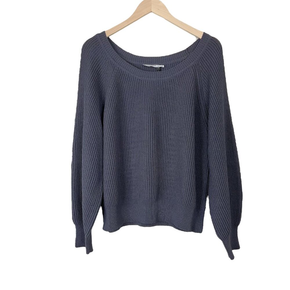 MM LAFLEUR Jo Sweater Sleek Cotton Dusty Indigo XL